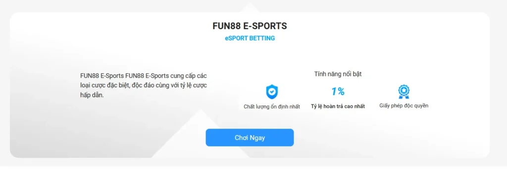 Lý do bạn nên chọn Fun88 Esports